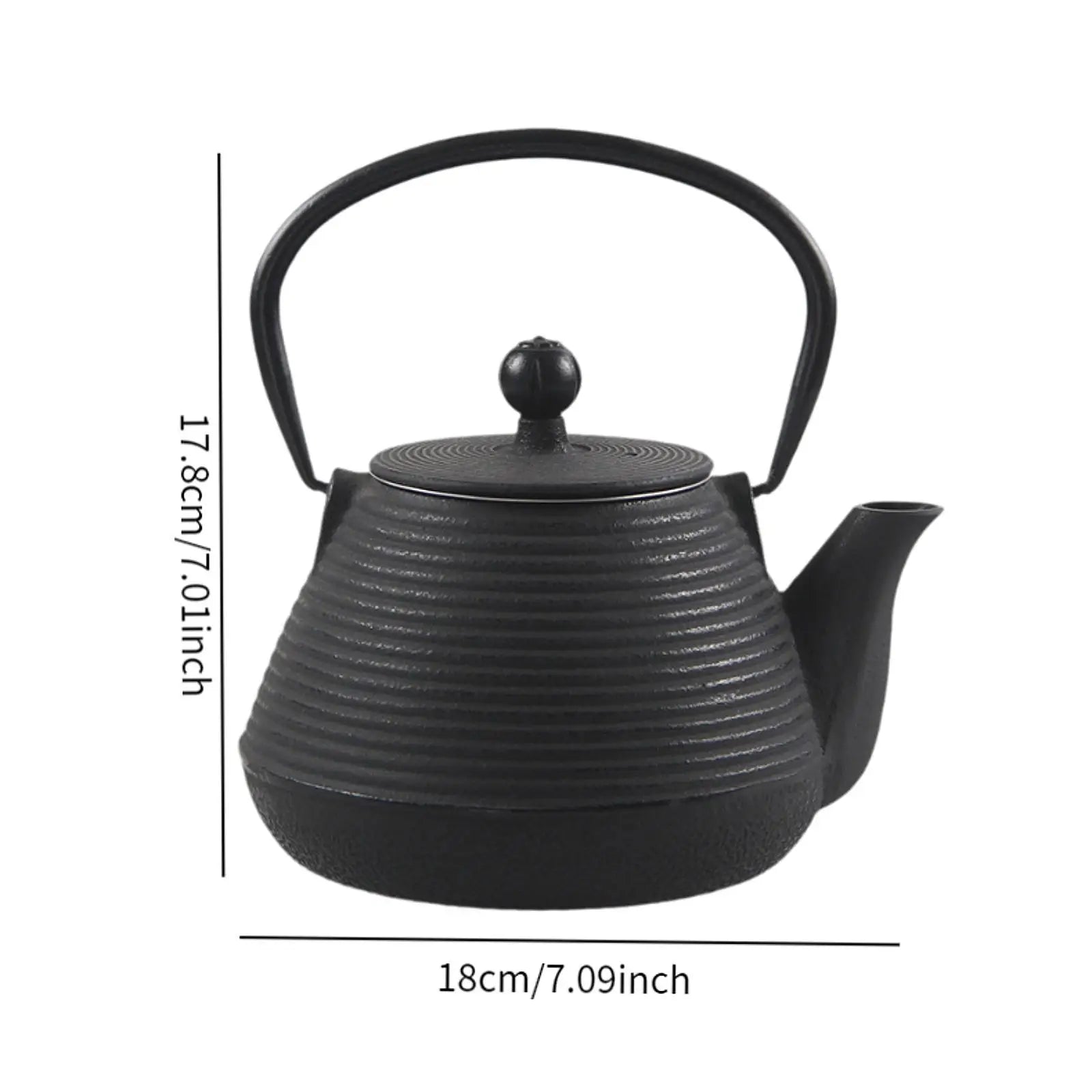 Bouilloire en fonte style japonais 1l avec infuseur - vue 7 sur 7