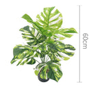 plantes artificielles grandes feuilles décoratives pour intérieur et bureau