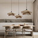 Cotton rope and straw hat nordic vintage pendant light