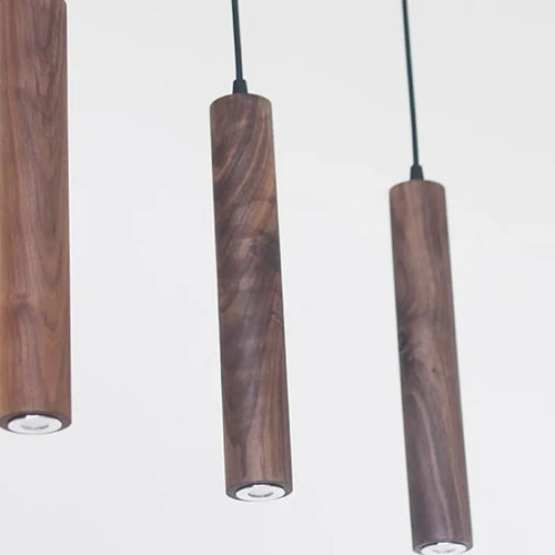 Suspension LED en forme de Grain de bois
