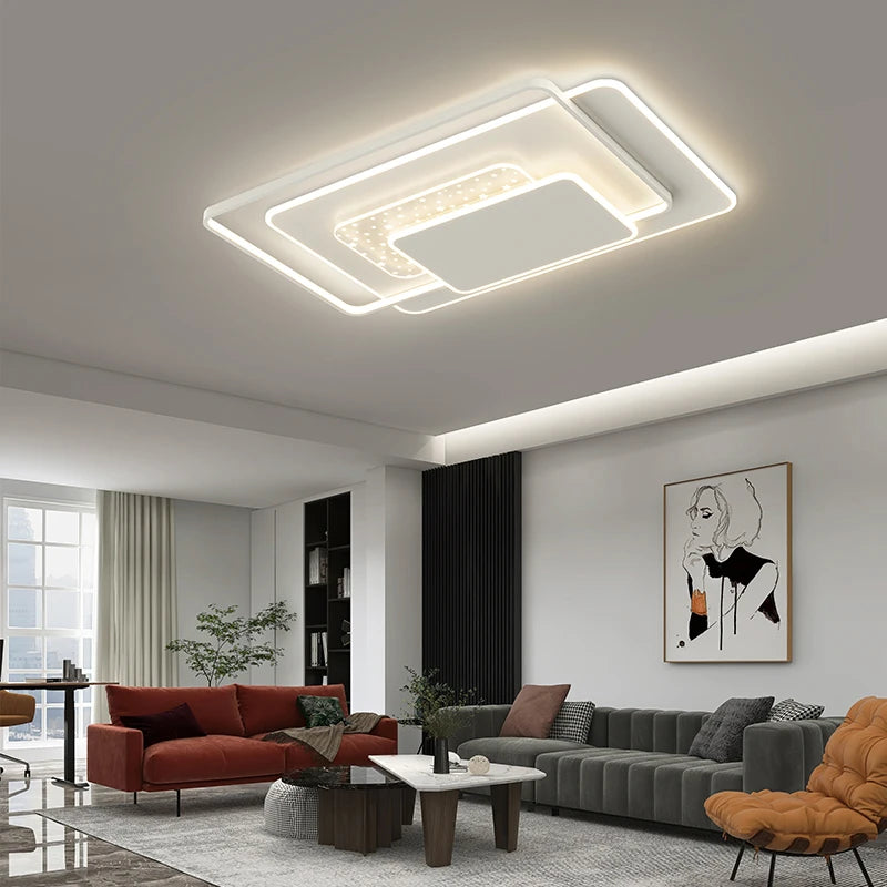 lampe de salon moderne ultra-mince led protection des yeux - vue 3 sur 14