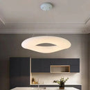 Modern minimalist acrylic eye protection pendant light, living room, bedroom, circular LED indoor lighting
