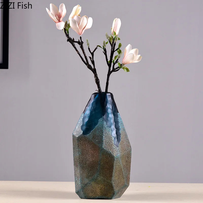 vase en verre géométrique pour décoration moderne et esthétique - vue 4 sur 9
