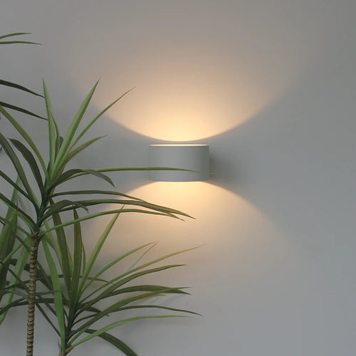 led applique murale rond aluminium ac90-260v - vue 4 sur 8