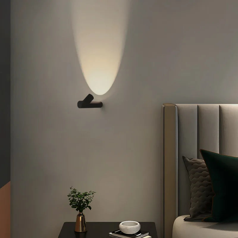 applique murale led minimaliste en bambou style nordique créative