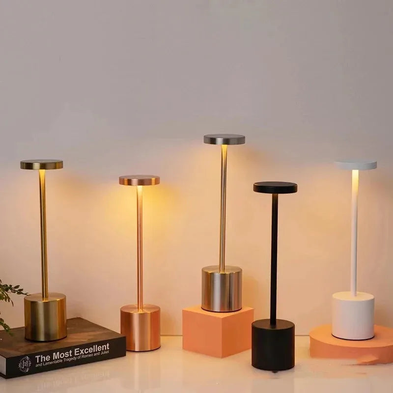 Touch Sensor Desktop Night Light USB Charging Wireless Reading Lamp Creative Ambient Light for Bedroom,Living Room,Restaurant - vue 2 sur 11