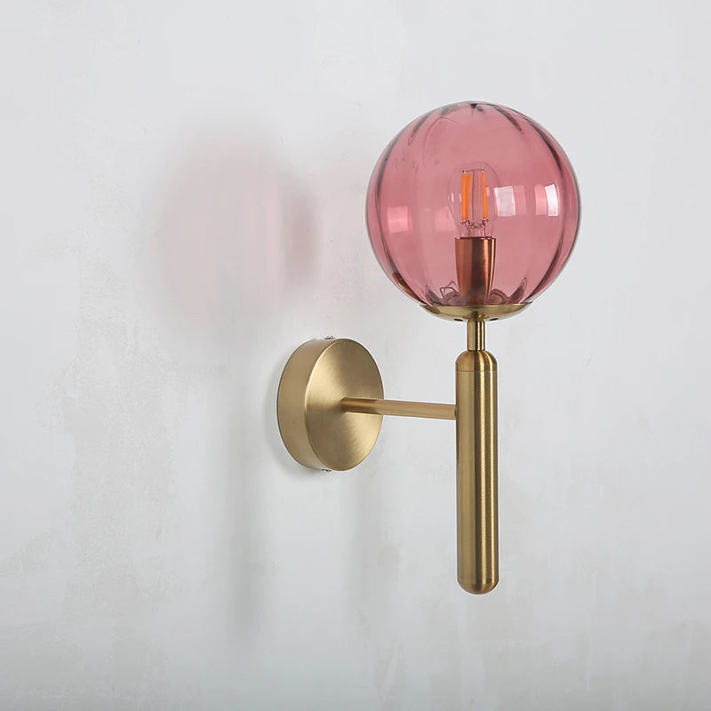 applique murale led moderne boule ronde pour restaurant - vue 4 sur 12
