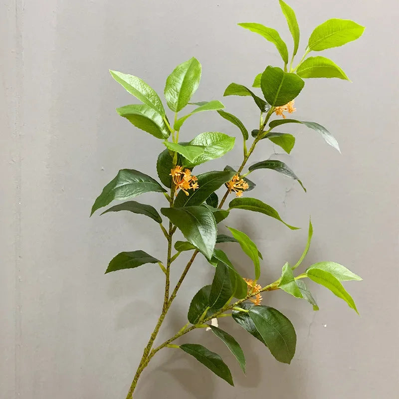 lot de 6 plantes artificielles en soie osmanthus pour décoration commerciale - vue 8 sur 8