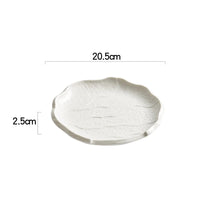 Assiettes céramique forme irrégulière style moderne cuisine
