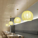 luminaire led nordique moderne en fer et corde de chanvre