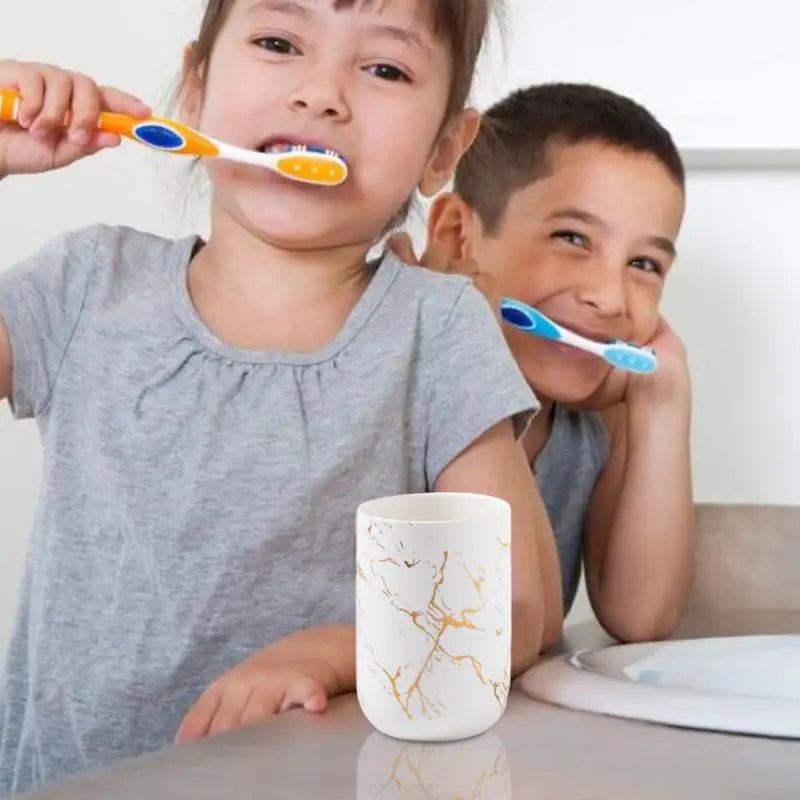 organisateur en céramique pour brosse à dents et dentifrice