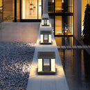 lampe de jardin solaire carrée pour extérieur décoratif