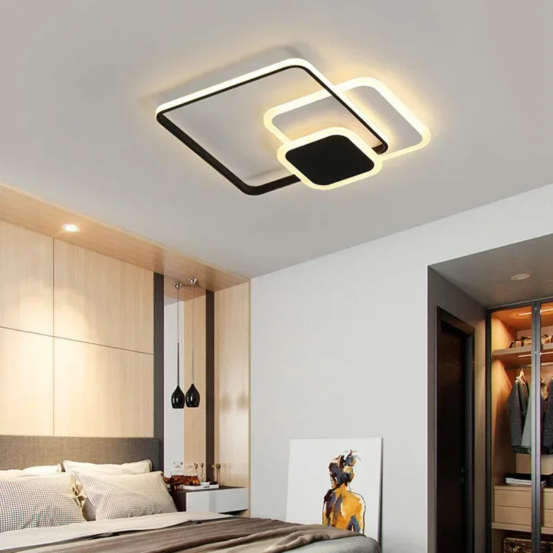 lustre moderne à leds pour décoration intérieure lumineuse - vue 6 sur 10
