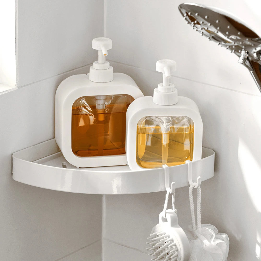 A large-capacity soap dispenser bottle, transparent visible plastic press bottle, suitable for travel, kitchen, bathroom - vue 5 sur 8
