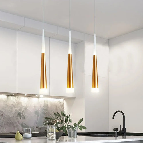 Thrisdar 7W cône Long Tube suspension LED lumière chambre chevet lampes suspendues boutique Bar café salle à manger cuisine suspension - vue 5 sur 11