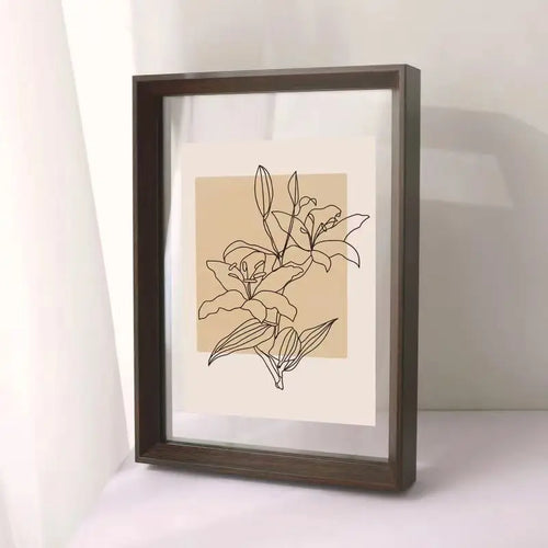 Wall-Hanging, Desktop Solid Wood Photo Frame Transparent Acrylic Frame For Framing Photos, Paintings, Posters, Certificates - vue 10 sur 9