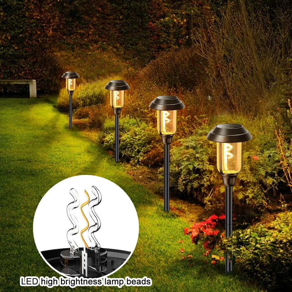 lampes solaires extérieures pour éclairage de jardin décoratif - vue 6 sur 12