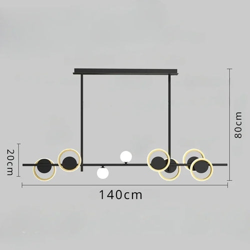 Minimalist chandelier for elegant and simple interior decoration