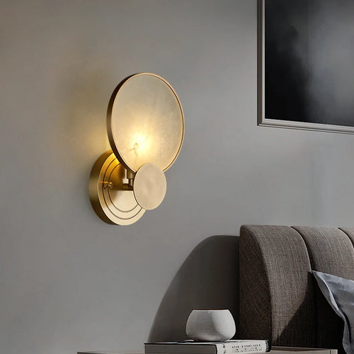 Appliques murales rondes en marbre - vue 4 sur 7