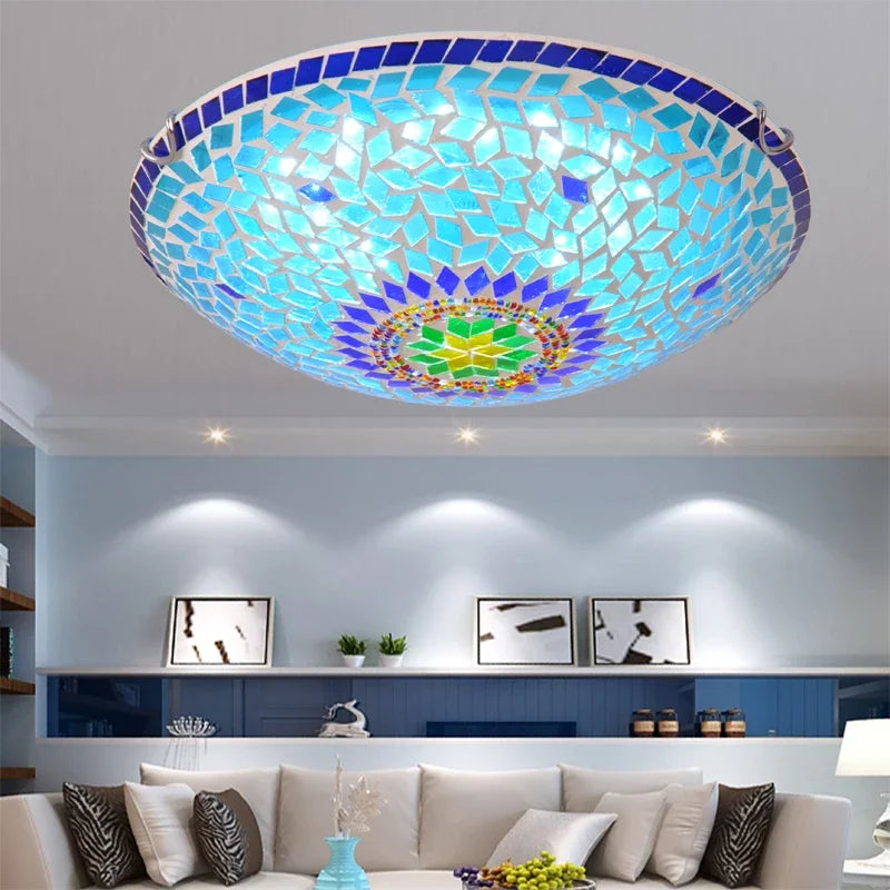 lustre en verre pour décoration moderne intérieure élégante lumineuse - vue 4 sur 9