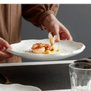Assiettes céramique forme irrégulière style moderne cuisine