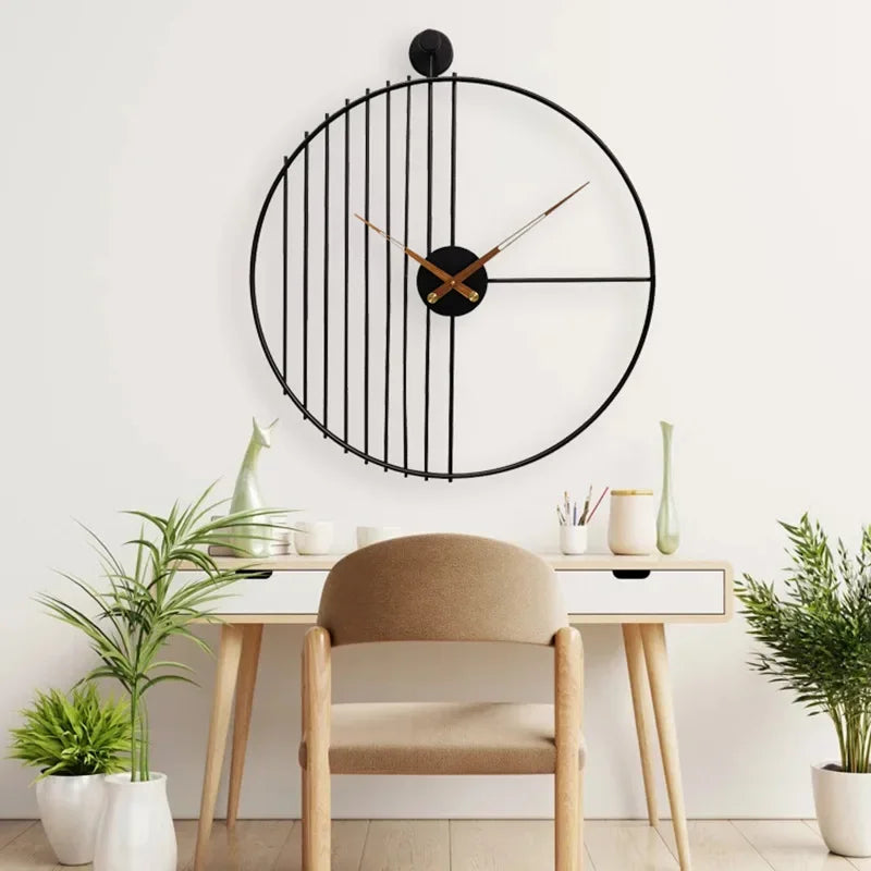 horloge murale moderne et silencieuse pour décoration intérieure - vue 3 sur 6