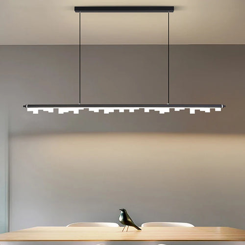 Modern minimalist black gold chandelier for interior decoration - vue 2 sur 12