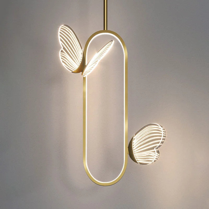applique murale led papillon design nordique pour décoration intérieure - vue 3 sur 8
