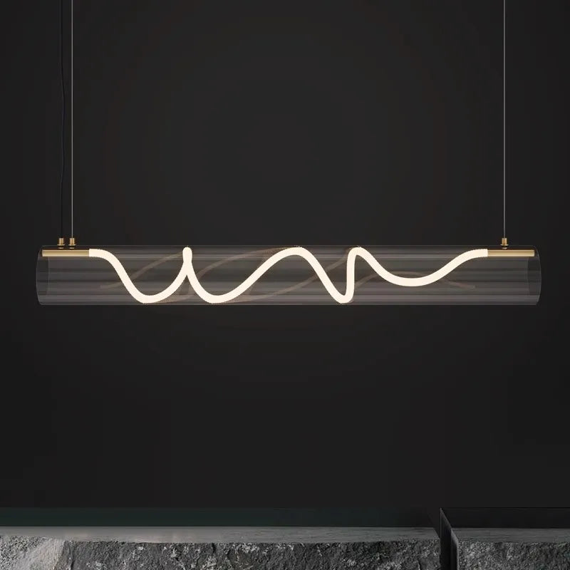 lustre design acrylique pour éclairage décoratif intérieur - vue 3 sur 7