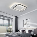 Minimalist nordic square recessed geometric LED ceiling light