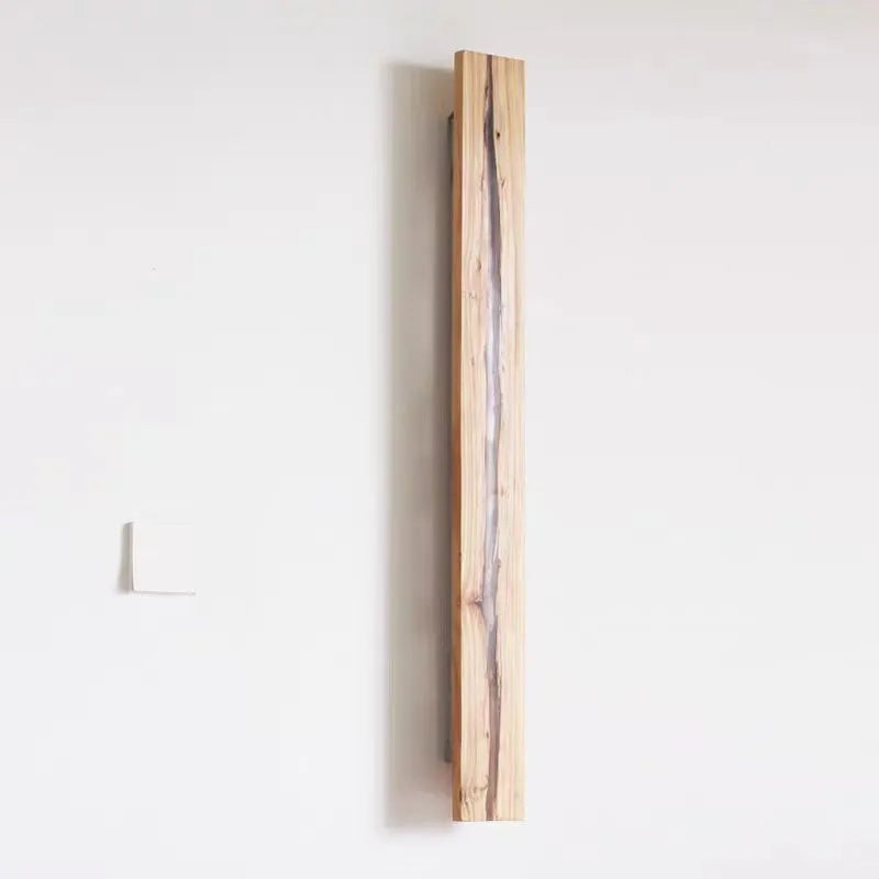 applique murale en bois massif style wabi sabi pour décoration intérieure - vue 4 sur 11