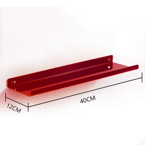 Acrylic Shelf for Wall Storage,Floating Bookshelves,Display Shelf Organizer for Bathroom,Bedroom,Living Room,Kitchen,Room Decor - vue 22 sur 47