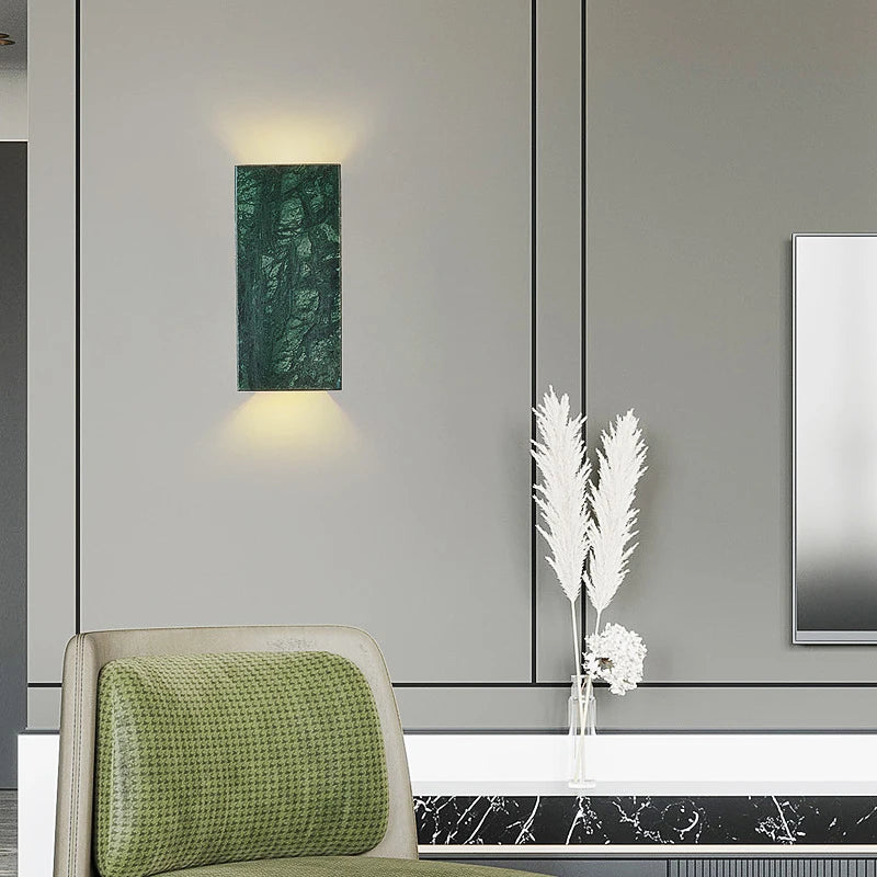 applique murale style européen en marbre naturel led - vue 4 sur 6
