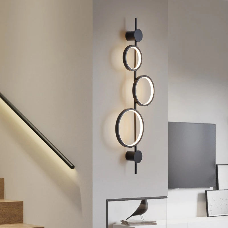 applique murale nordique à led design moderne pour décoration intérieure - vue 5 sur 8