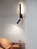 Modern minimalist Nordic wall bedside lamp with adjustable switch