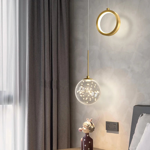 Modern nordic luxury minimalist star LED chandelier - vue 2 sur 10