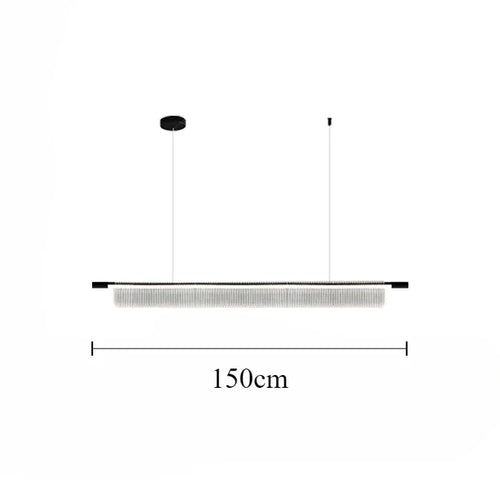 lustre linéaire moderne pour décoration intérieure et restaurant - vue 17 sur 18