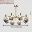 Nordic minimalist glass pendant light for modern decor