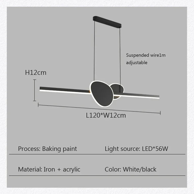 suspension moderne à led pour décoration intérieure élégante - vue 5 sur 10