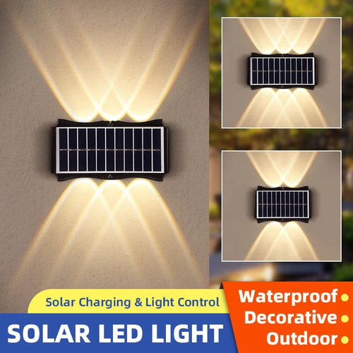 applique murale extérieure solaire étanche avec interrupteur automatique