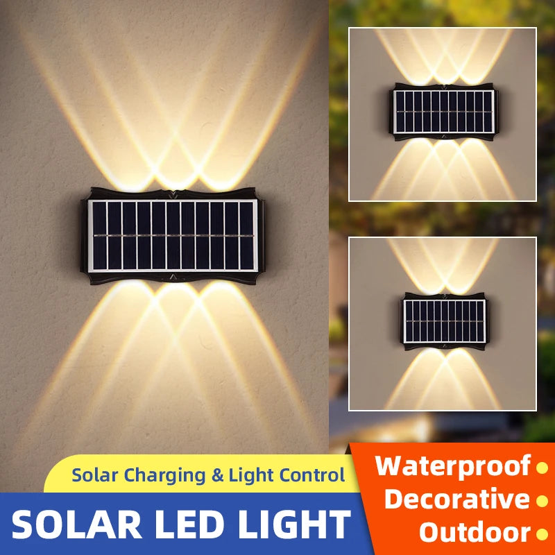 applique murale extérieure solaire étanche avec interrupteur automatique - vue 5 sur 8