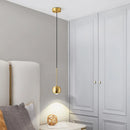 lustre en cuivre simple projecteur suspendu atmosphère lumineuse