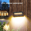 lot de 2 lampes solaires extérieures 5 led étanche intelligentes