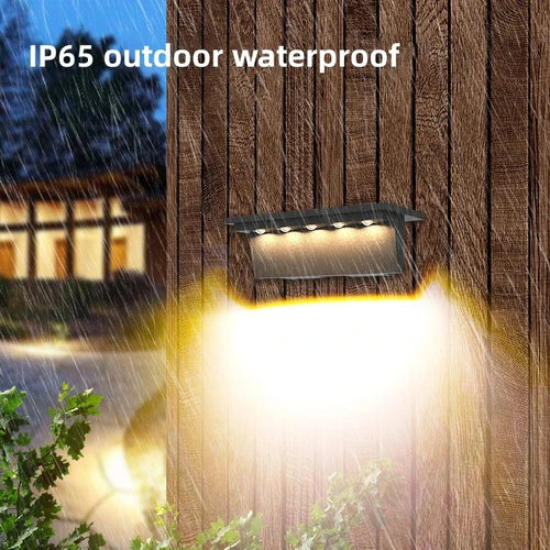 lot de 2 lampes solaires extérieures 5 led étanche intelligentes