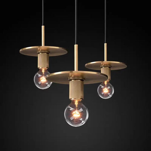 Minimalist nordic copper chandelier luxury design for modern interiors - vue 3 sur 12