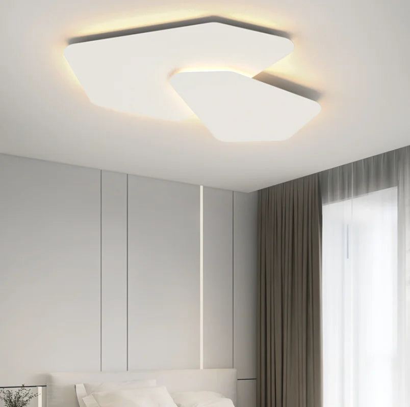 plafonnier Nordique moderne géométrique salon chambre salle à manger cuisine salle à manger étude décor éclairage lumière LED intérieur - vue 3 sur 8