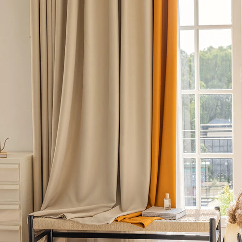 Rideau occultant moderne plissé pour chambre salon