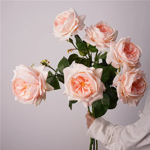 bouquet de fleurs artificielles roses pour décoration et événements - vue 5 sur 14