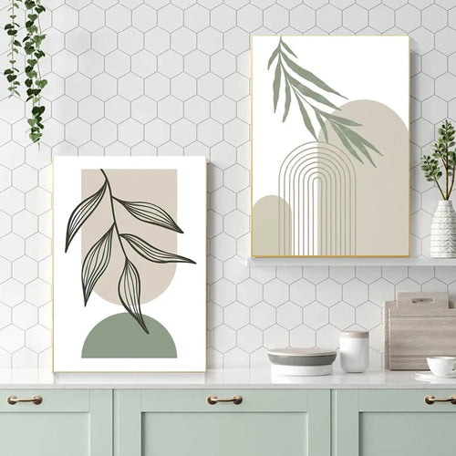 décoration murale géométrique abstraite style boho moderne
