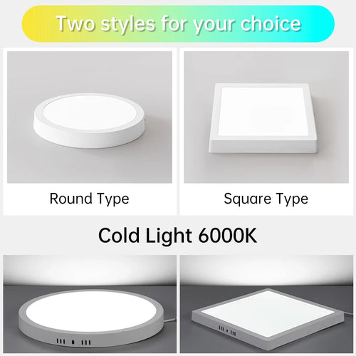 plafonnier à panneau led ultra fin pour intérieur
